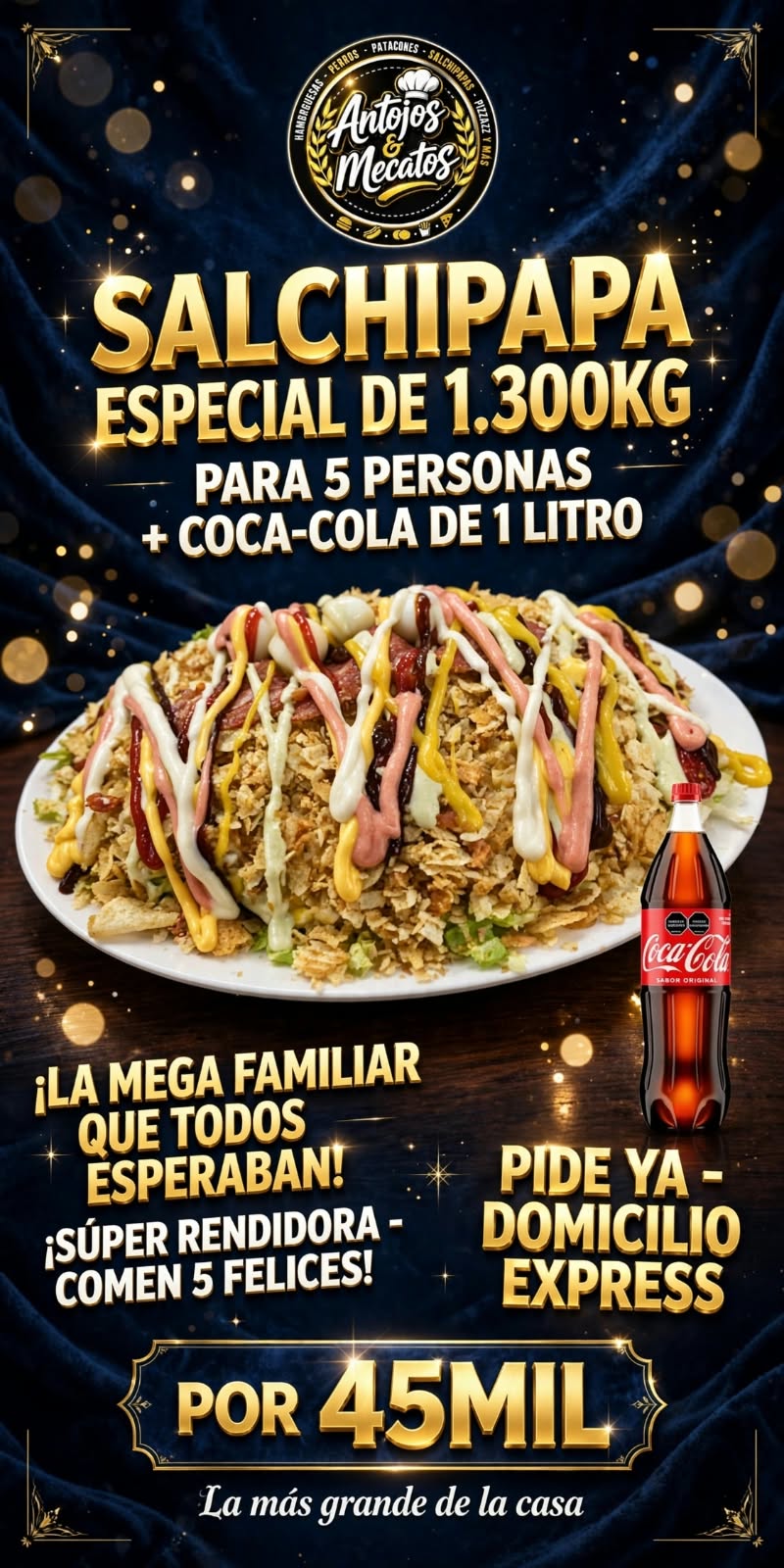Salchipapa para 5 