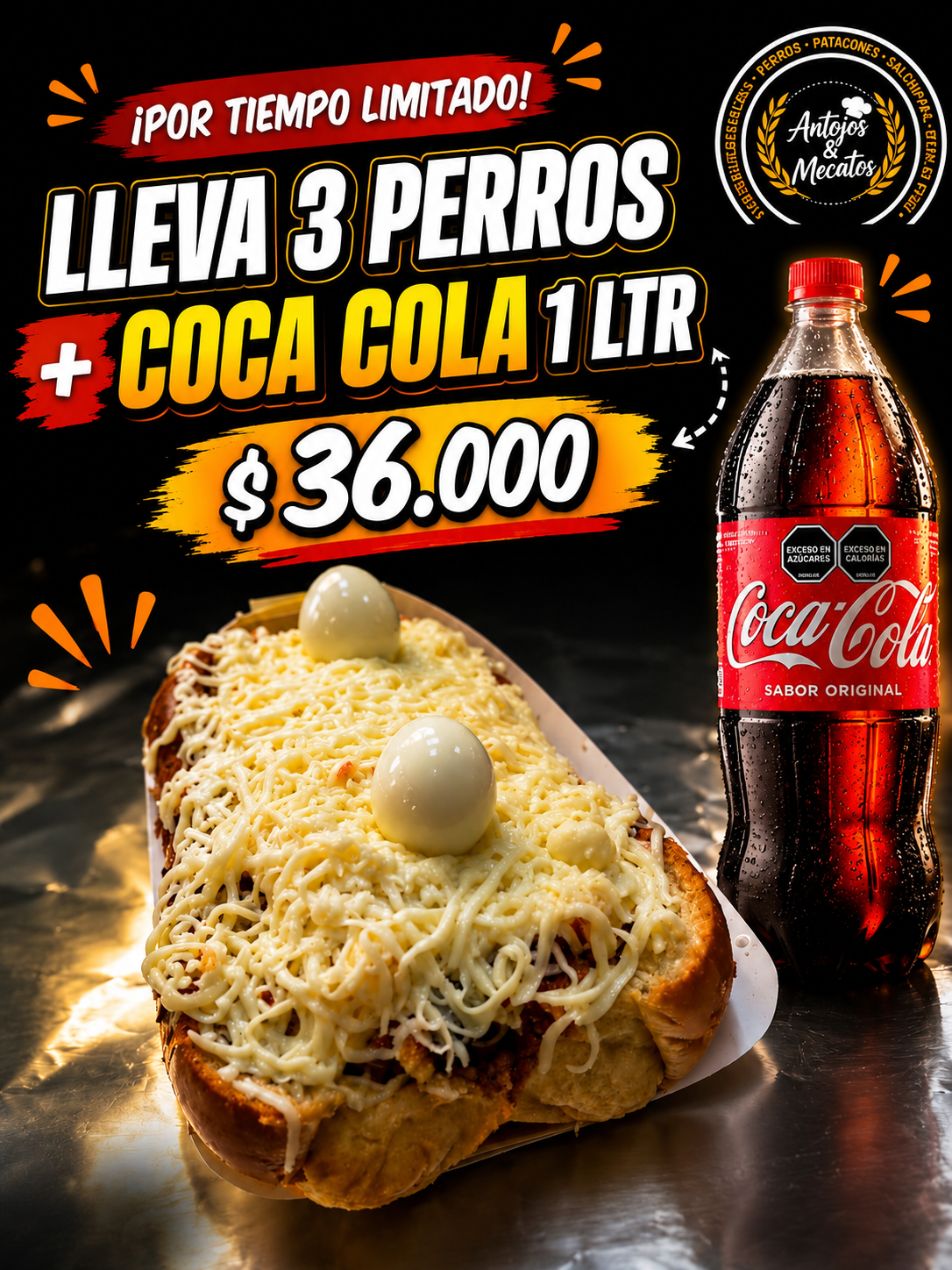 Promoción de 3 perros 
