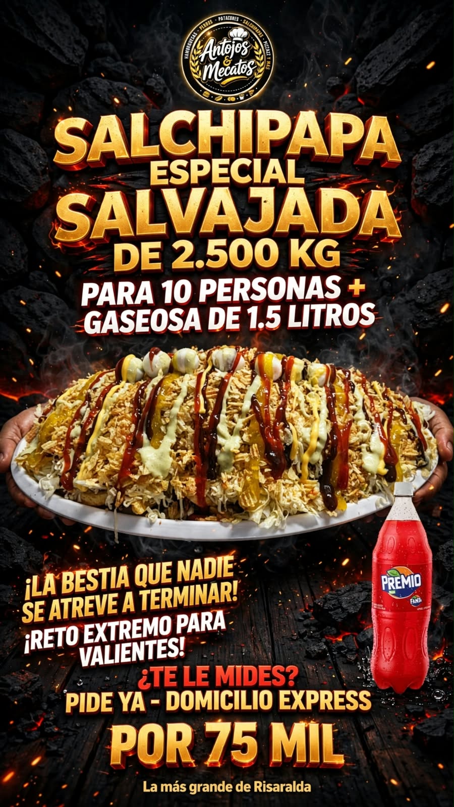 Salchipapa para 10