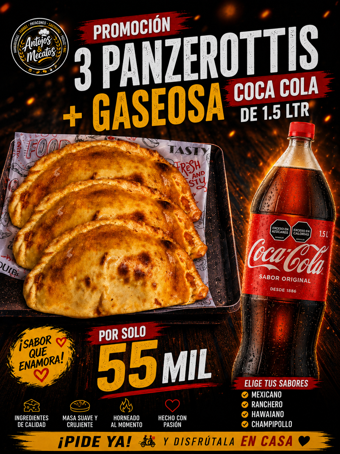 3 panzerottis 