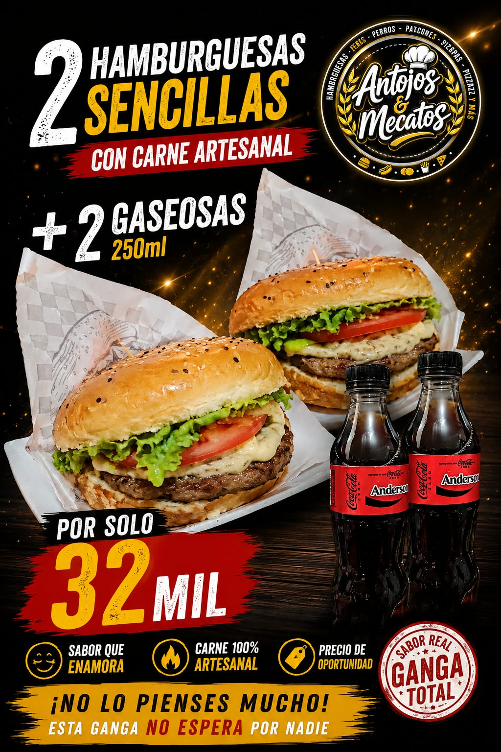 Hamburguesas sencillas 