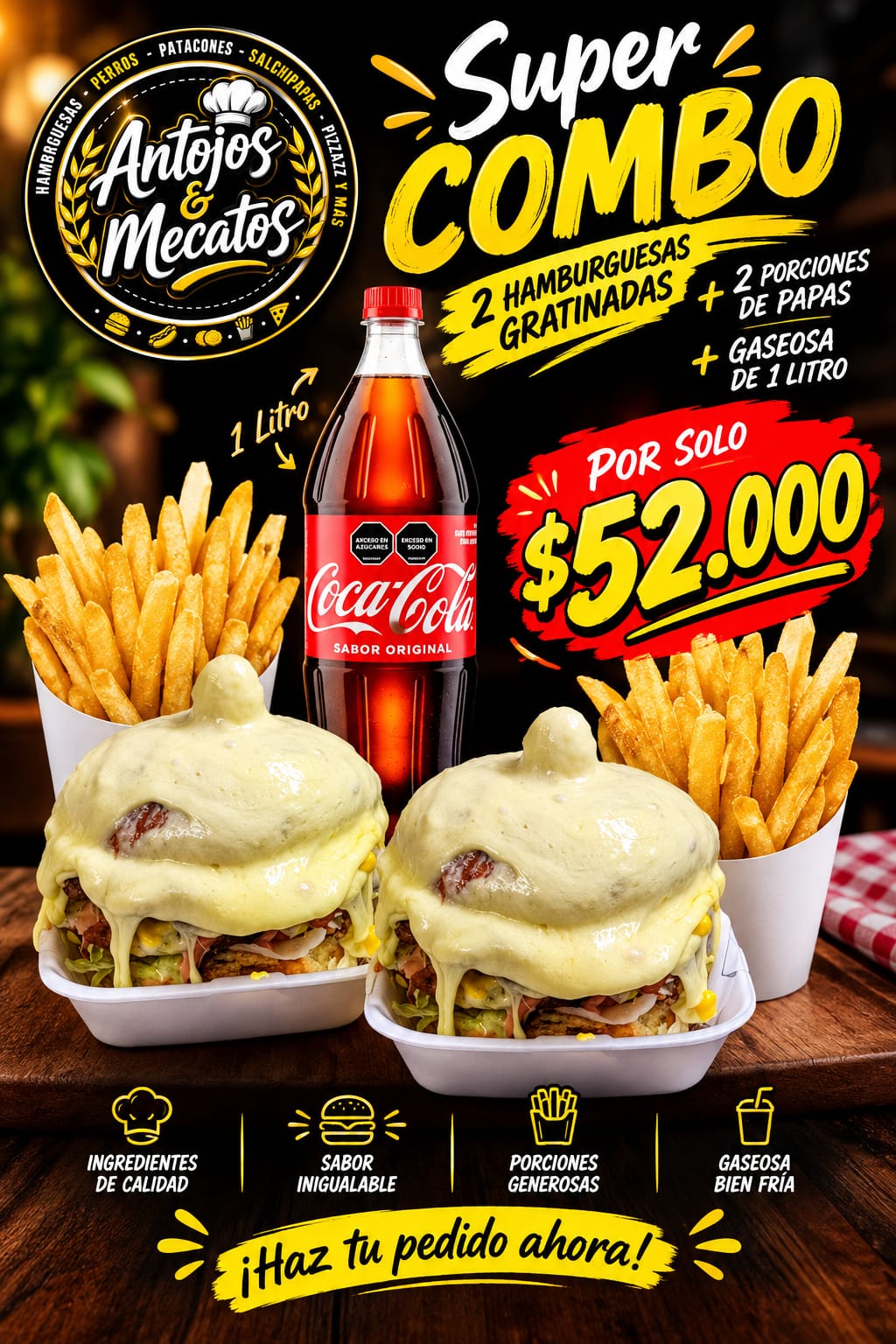 Hamburguesas dobles 
