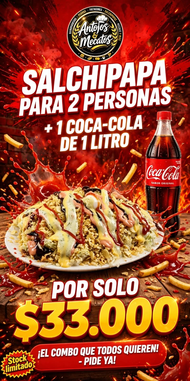 Salchipapa para 2
