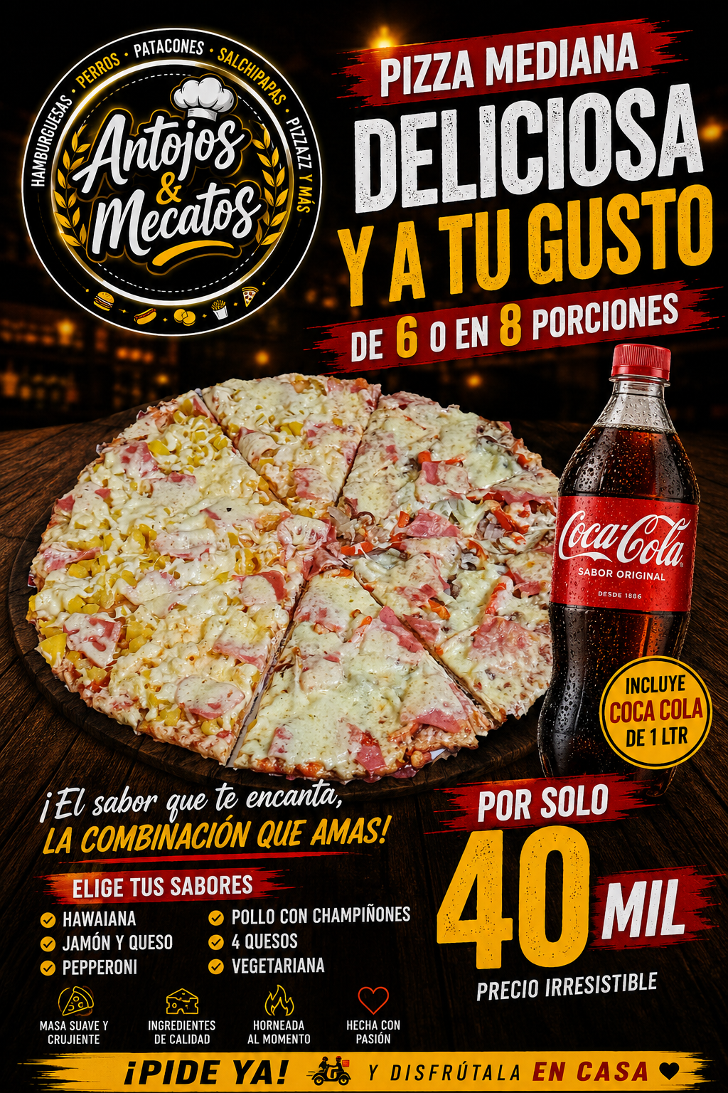 Pizza mediana 