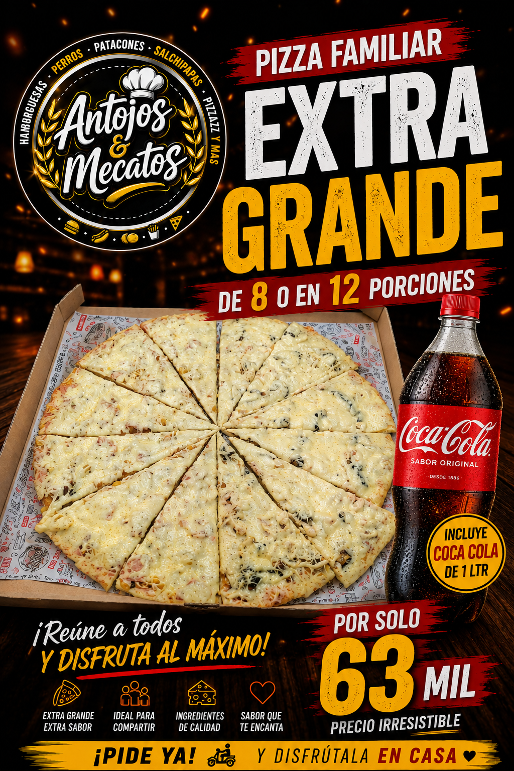 Promoción Pizza familiar 