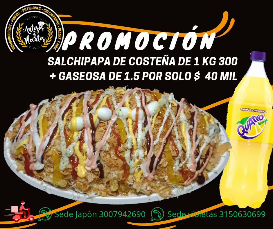 Salchipapa de 1kg300